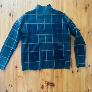 Plaid Teal Sweater
